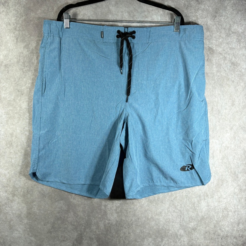 Rokka&Rolla Swim Trunks Men XL Light Blue Board‎ Shorts Mesh Lined NEW